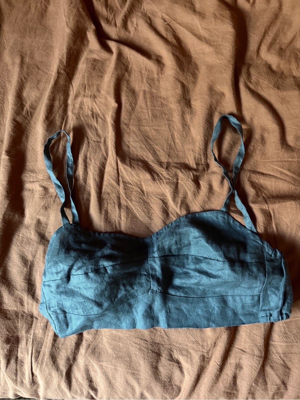 Reformation NEW without tags  Linen Camisole Bralette. Gray and size 0